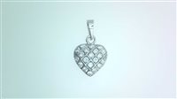Pendant Woman Cuori in White Gold Zirconia CUORE ZIRC F C/Z 2.80 B